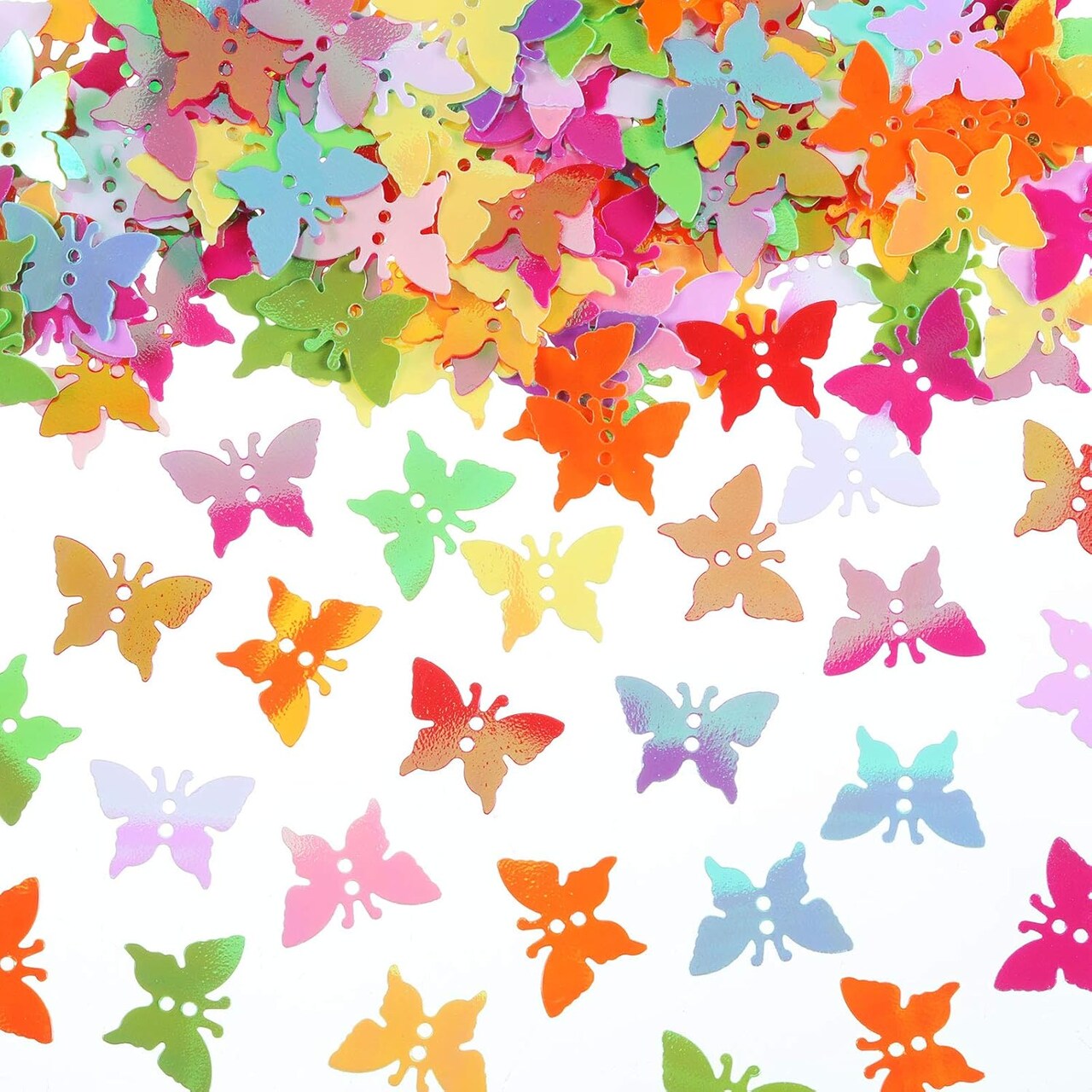 Multi-Color Confetti 18 mm Large Glitter (Yellow,orange,blue,green,pink,multi-color,purple)